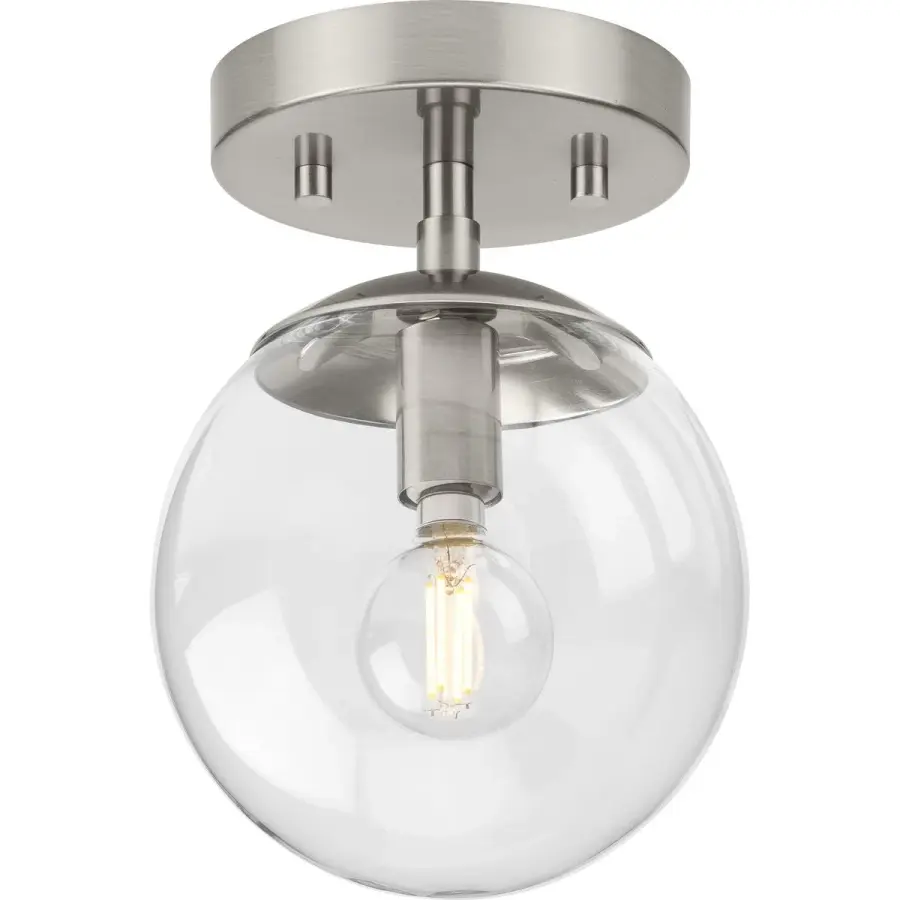 Atwell One-Light Semi-Flush Mount in Brushed Nickel - Image 3
