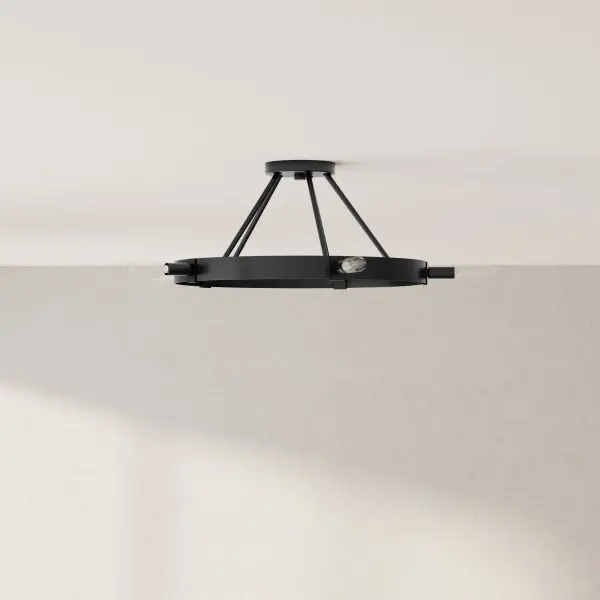 Modern Farmhouse Elegance Meets Rustic Charm in Five-Light Design - Image 1