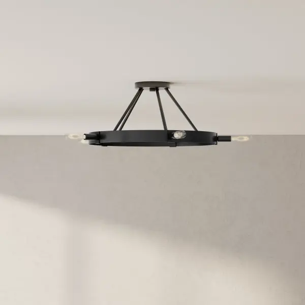 Modern Farmhouse Elegance Meets Rustic Charm in Five-Light Design - Image 2