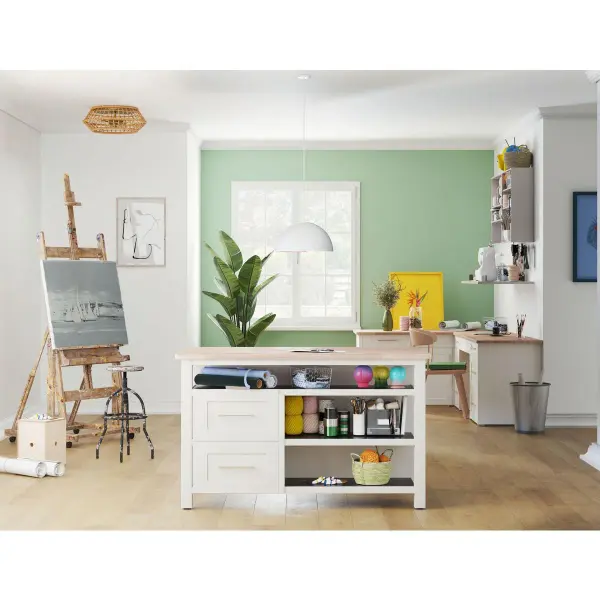 The Laila flush mount brings organic warmth to any space with its distinctive woven jute accents and vintage brass finish. At 12.25 inches, it's perfectly sized for smaller rooms and low ceilings while delivering ample two-light illumination. - alternate view