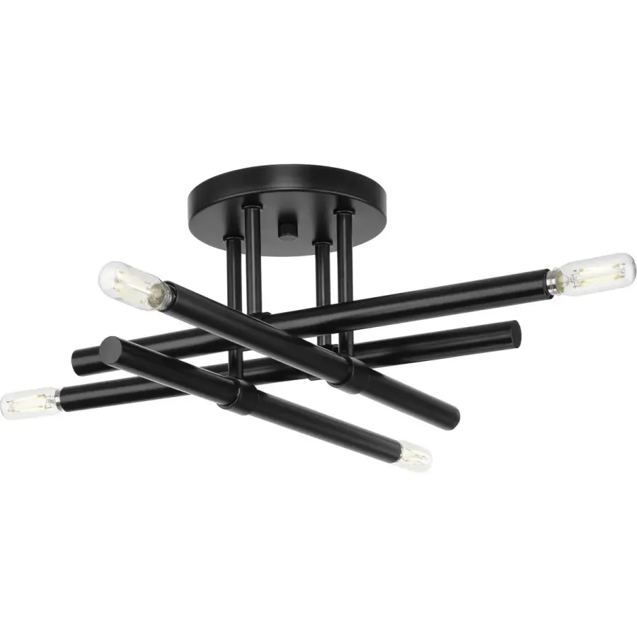Arya Collection Four-Light 20" Semi-Flush Mount Light - Image 2