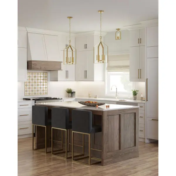 Vertex One-Light Clear Glass Semi-Flush Mount - Image 6