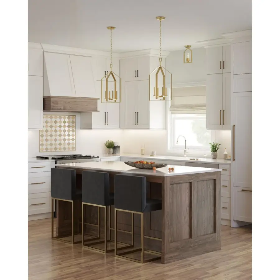 Vertex One-Light Clear Glass Semi-Flush Mount - Image 6