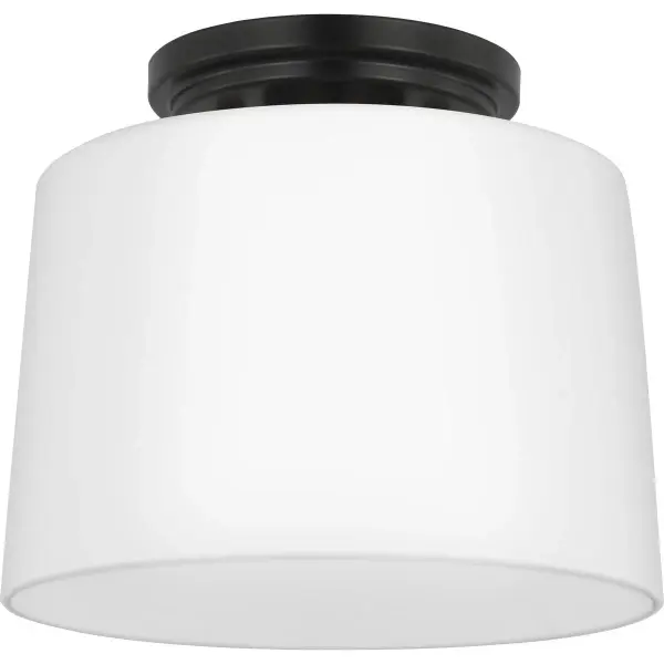 Adley One-Light Etched Opal Glass Flush Mount - Image 1