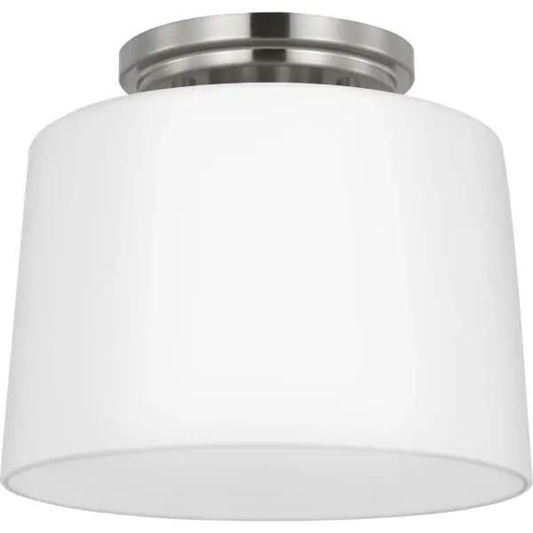 Adley One-Light Etched Opal Glass Flush Mount - Image 2