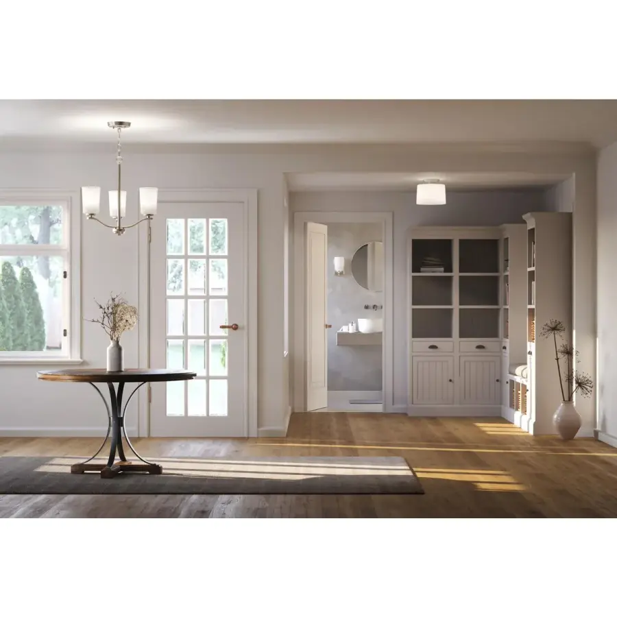Adley One-Light Etched Opal Glass Flush Mount - Image 5