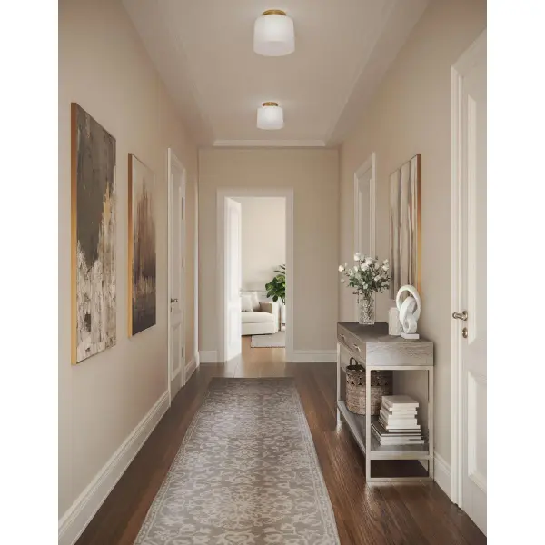 Adley One-Light Etched Opal Glass Flush Mount - Image 6