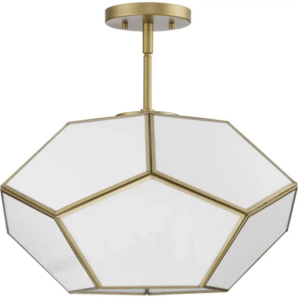 Latham Collection 18" Three-Light Flush Mount in Brushed Nickel - Image 3