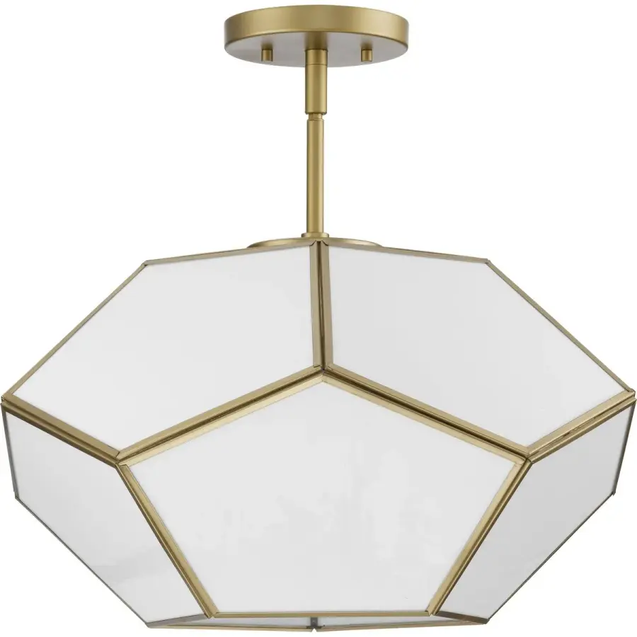 Latham Collection 18" Three-Light Flush Mount in Brushed Nickel - Image 3
