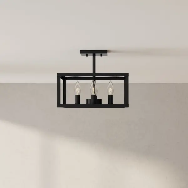 Versatile Transitional Semi-Flush with Modern Farmhouse Appeal - Image 2