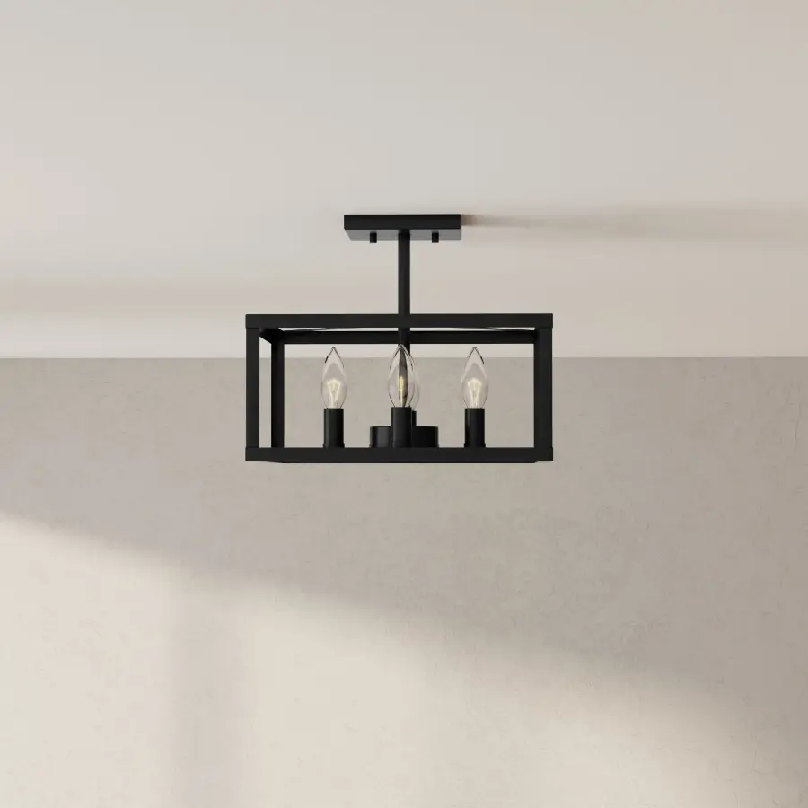 Versatile Transitional Semi-Flush with Modern Farmhouse Appeal - Image 2