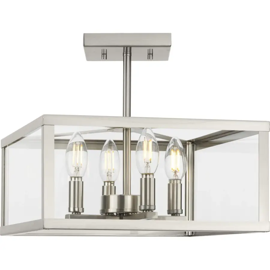 Versatile Transitional Semi-Flush with Modern Farmhouse Appeal - Image 4