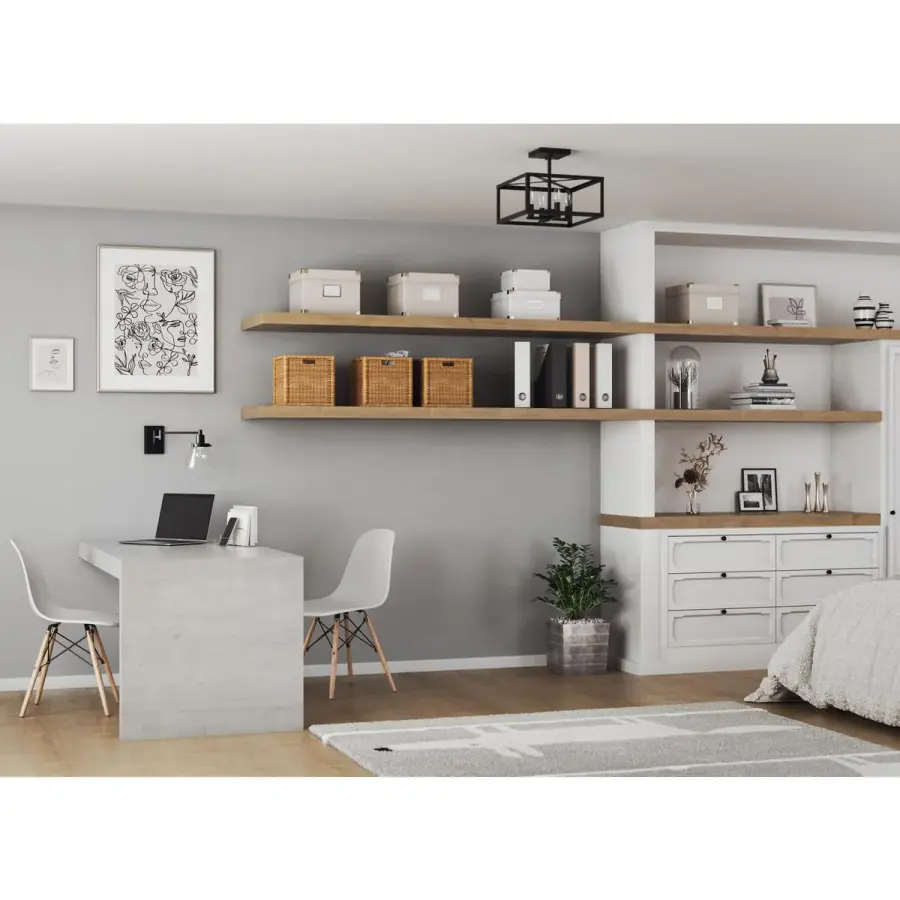 Versatile Transitional Semi-Flush with Modern Farmhouse Appeal - Image 6