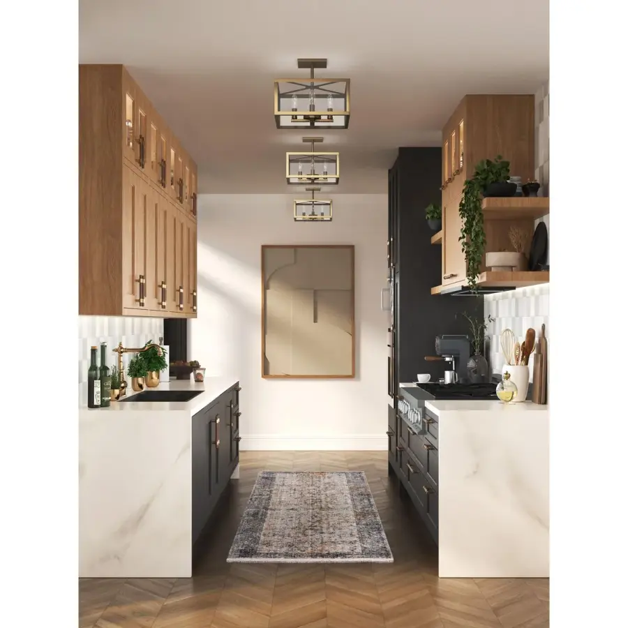 Versatile Transitional Semi-Flush with Modern Farmhouse Appeal - Image 8