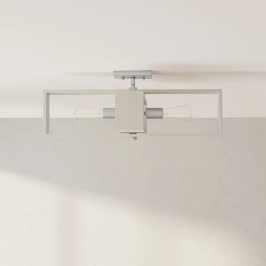 Boundary Collection 24" Four-Light Flush Mount - Image 1