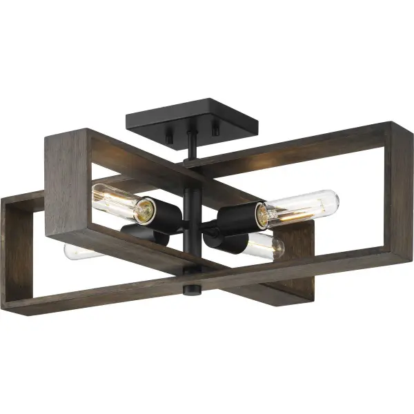 Boundary Collection 24" Four-Light Flush Mount - Image 4