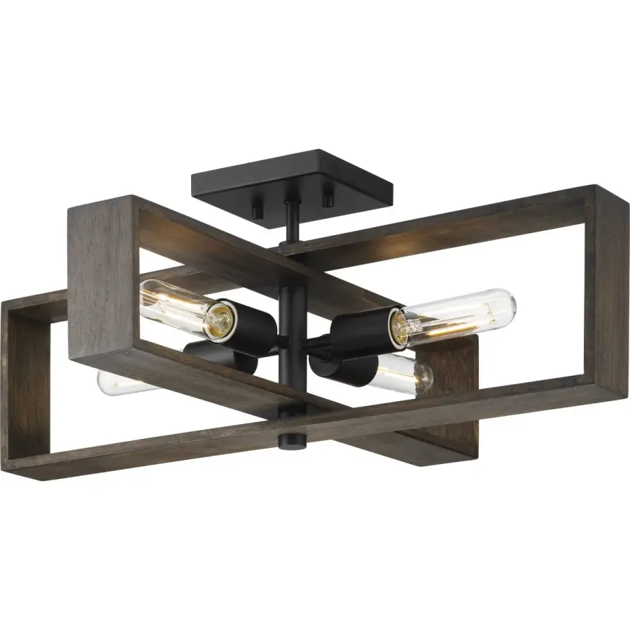 Boundary Collection 24" Four-Light Flush Mount - Image 4
