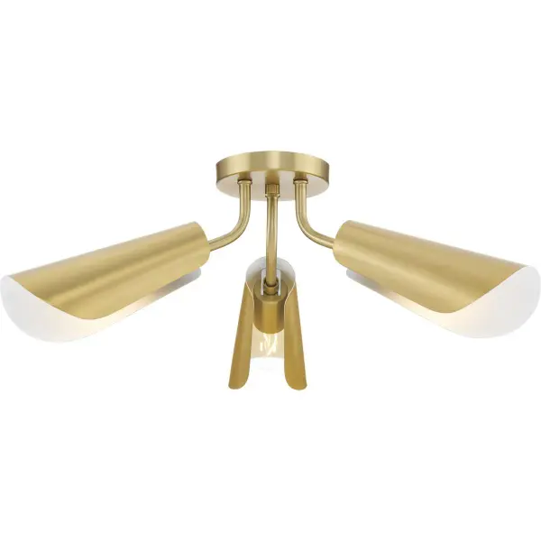The Cornett flush mount combines contemporary styling with practical functionality. Its 24-inch diameter provides substantial illumination coverage while the brushed nickel finish adds refined elegance to any space.
