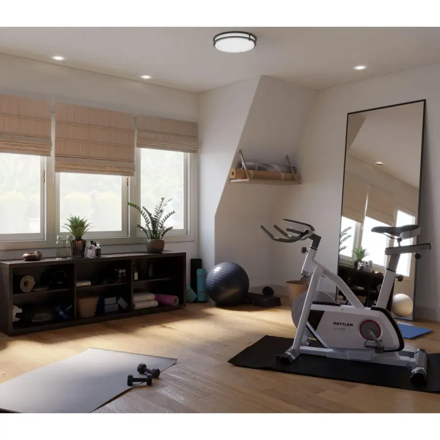 Energy-Efficient LED Flush Mount with Adjustable Color Temperature - Image 4