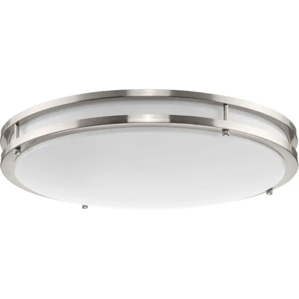 The Abide Collection flush mount combines energy-efficient integrated LED technology with 5-CCT color temperature selection, allowing you to customize lighting from warm to cool white for any space or mood.