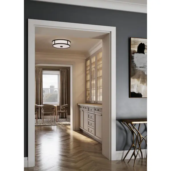 Gilliam Three-Light Flush Mount in Brushed Nickel - Image 5