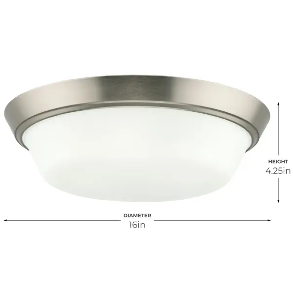 Edessa Flush Mount in Brushed Nickel - Image 8