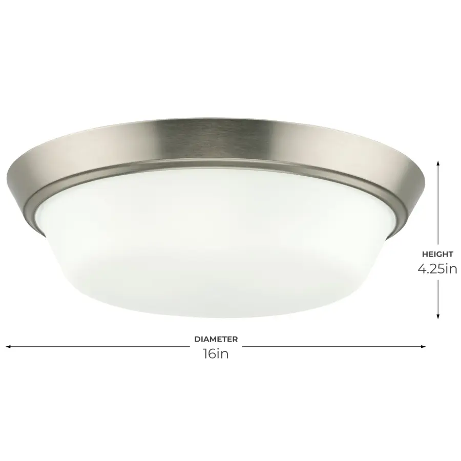 Edessa Flush Mount in Brushed Nickel - Image 8