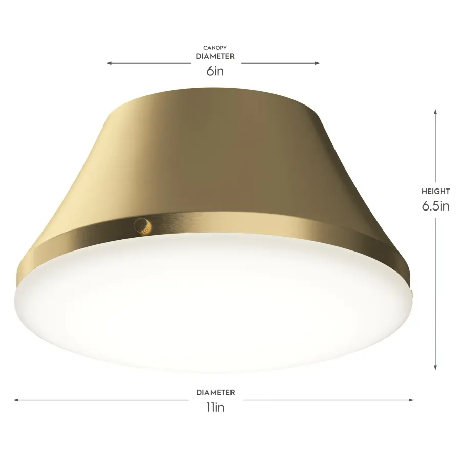 Avra Two-Light Flush Mount in Brushed Nickel - Image 11