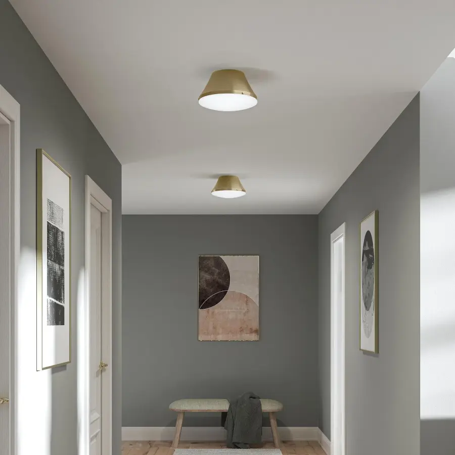 Avra Two-Light Flush Mount in Brushed Nickel - Image 9