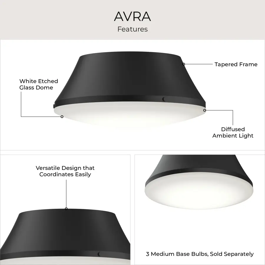 Avra Three-Light Flush Mount in Brushed Nickel - Image 13