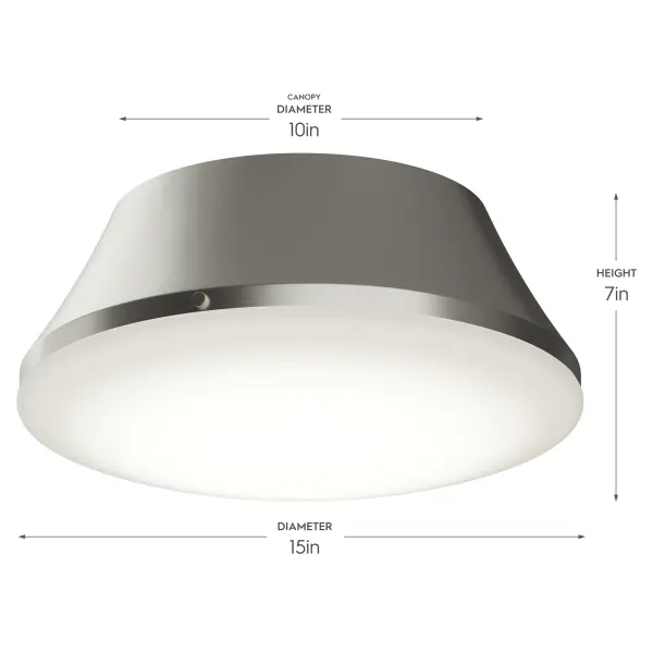 Avra Three-Light Flush Mount in Brushed Nickel - Image 19