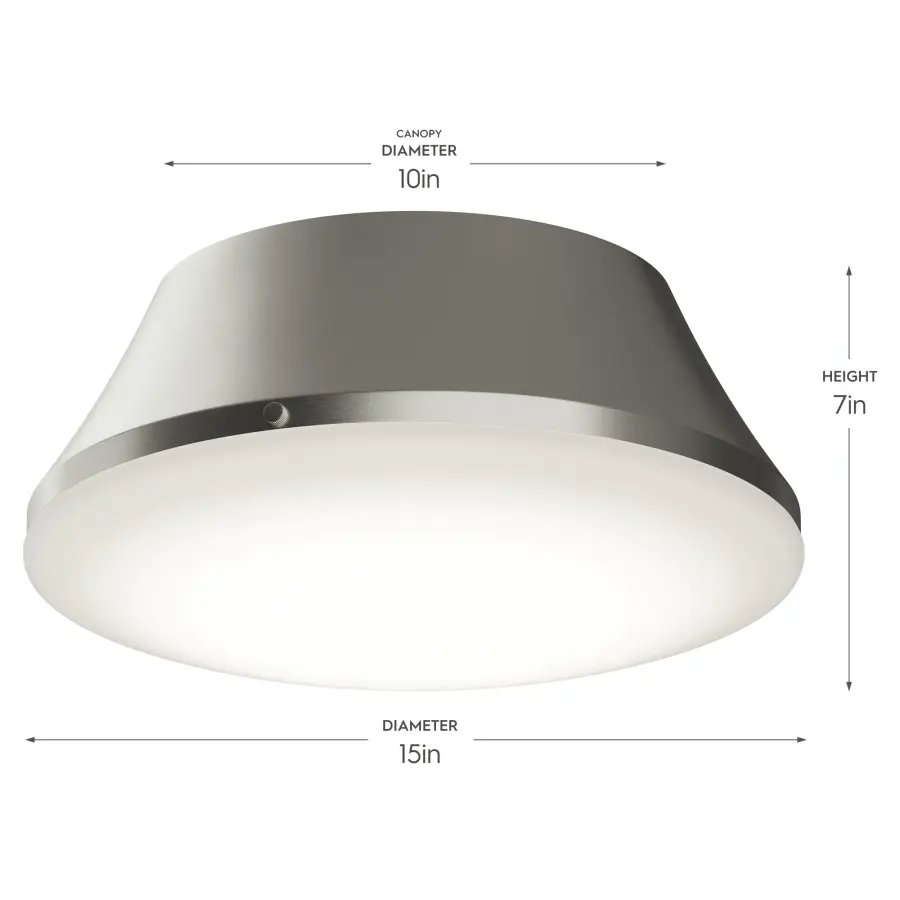Avra Three-Light Flush Mount in Brushed Nickel - Image 19
