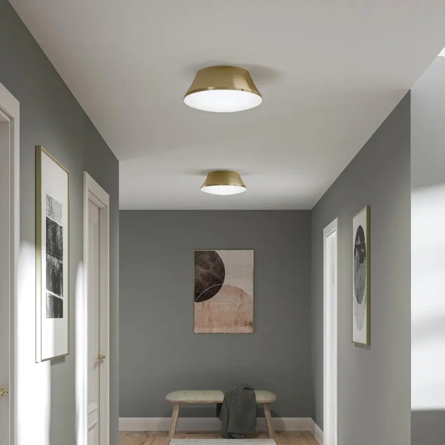 Avra Three-Light Flush Mount in Brushed Nickel - Image 4