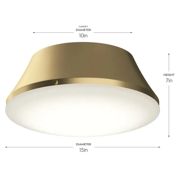 Avra Three-Light Flush Mount in Brushed Nickel - Image 5