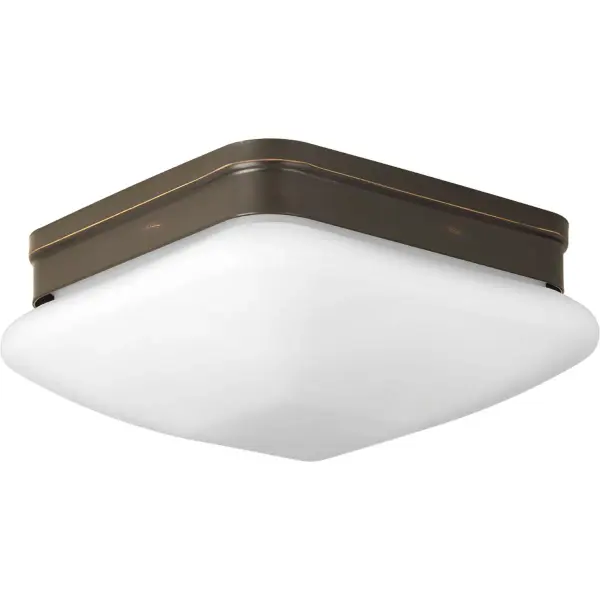 The Appeal Collection offers a sleek, space-saving lighting solution with brushed nickel finish and dual bulbs. At just 9 inches, it's ideal for hallways, closets, and bedrooms where ceiling clearance is limited. - alternate view