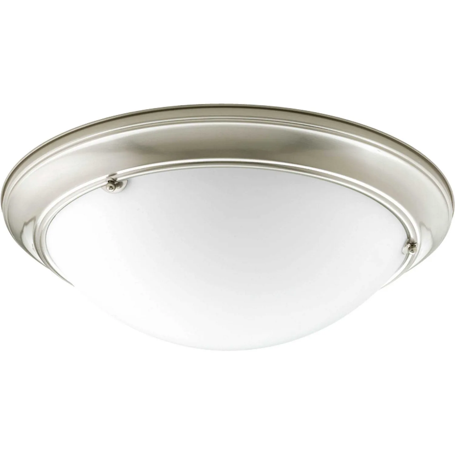 Eclipse Three Light Flush Mount in Brushed Nickel