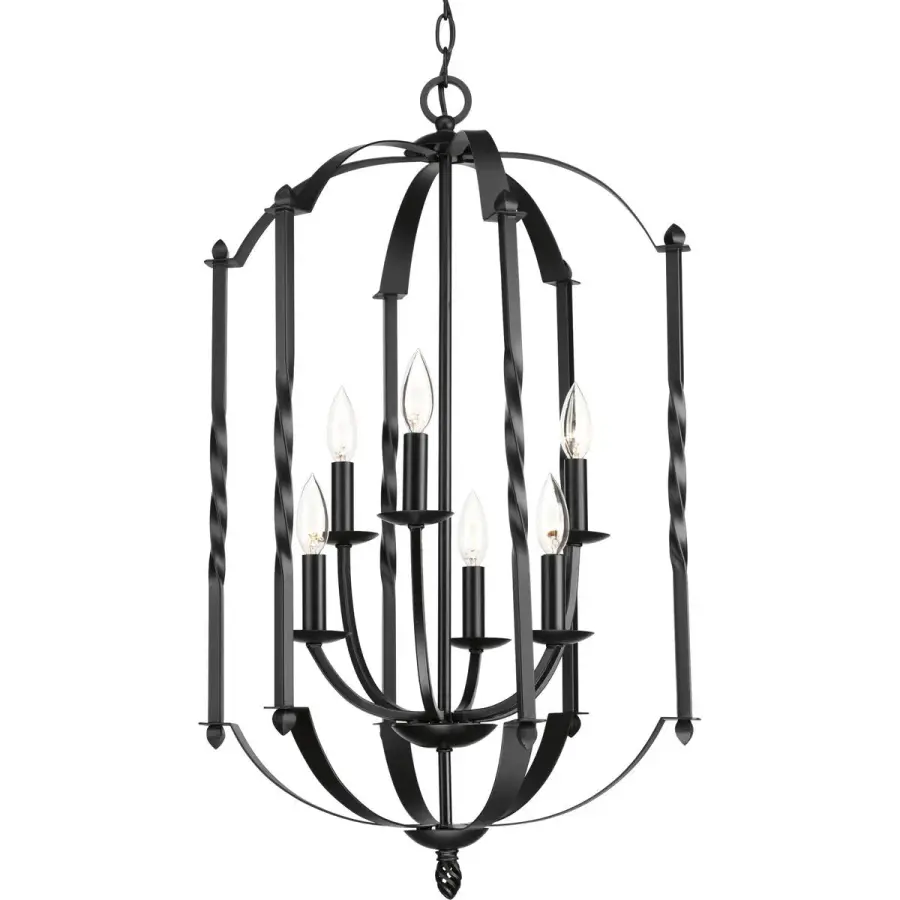 Greyson Six-Light Two-Tier Foyer Chandelier