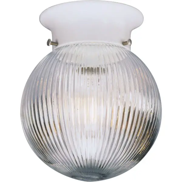Glass Globe 6-3/8" Close-to-Ceiling Light - Image 1