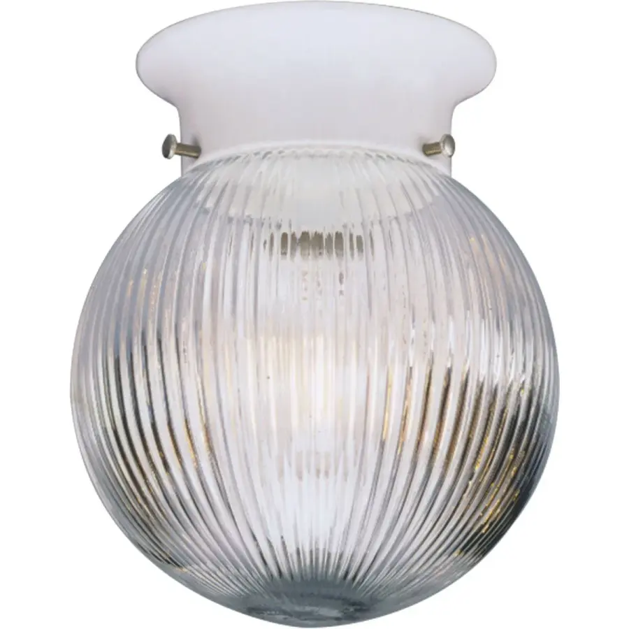 Glass Globe 6-3/8" Close-to-Ceiling Light - Image 1