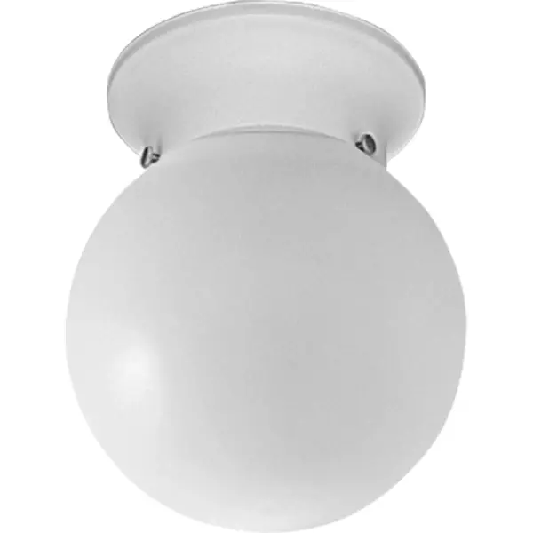 This petite 6-inch flush mount delivers clean, diffused light through its classic opal globe shade. Perfect for hallways, closets, and bathrooms where space is limited but quality lighting matters.