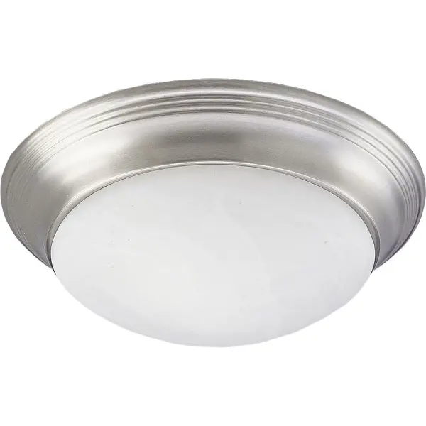 This two-light close-to-ceiling fixture combines traditional alabaster glass with brushed nickel for a timeless look. Perfect for rooms with lower ceilings, it provides ample illumination while maintaining a low profile.