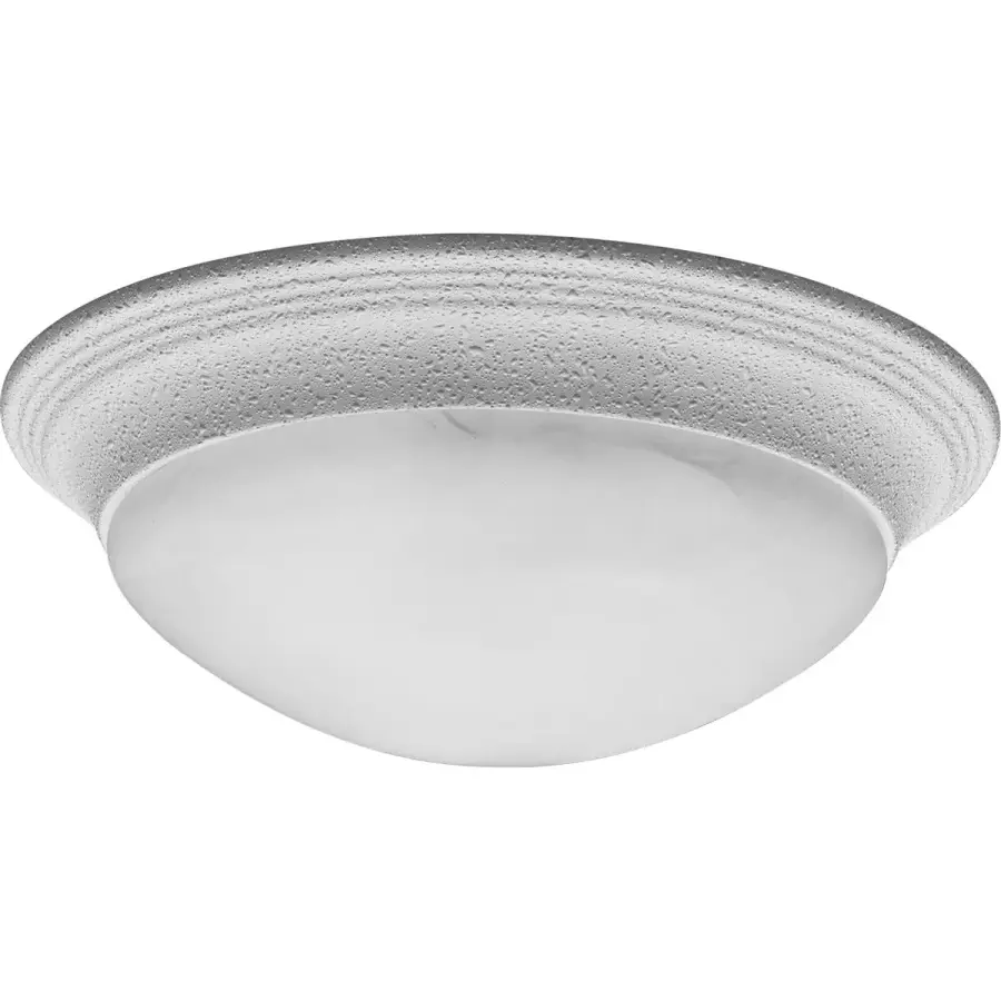 Two-Light Alabaster Glass 14" Close-to-Ceiling - Image 3