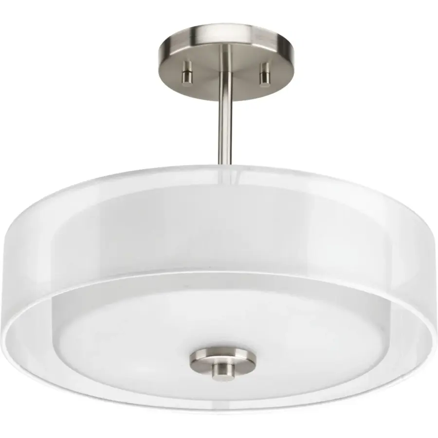 Invite Collection Three-Light 15" Semi-Flush Convertible - Image 1