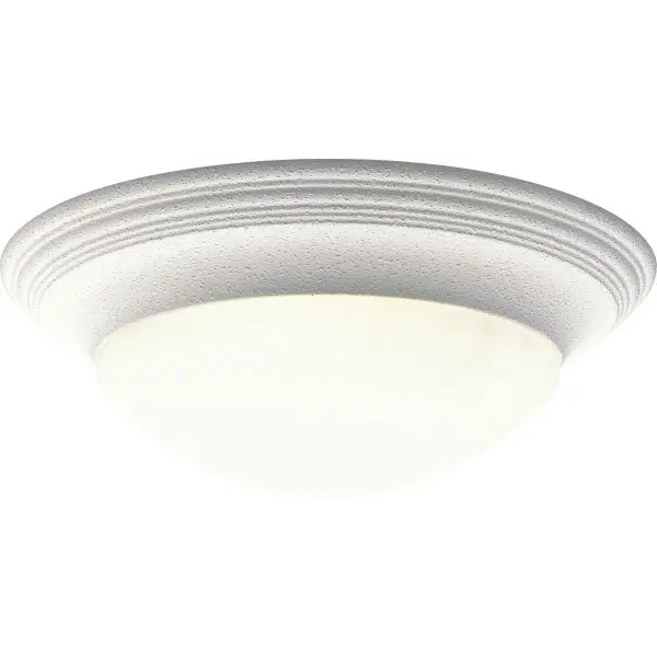 This three-light close-to-ceiling fixture features elegant alabaster glass that provides warm, even illumination. The brushed nickel finish and traditional styling make it versatile for various residential spaces.