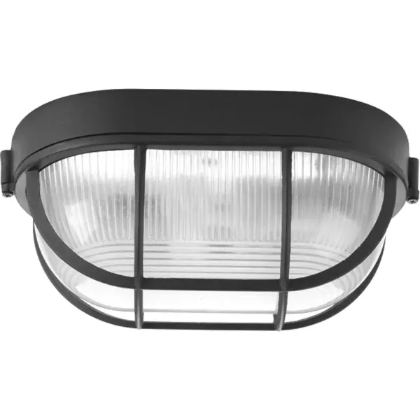 White Bulkhead 6-3/8" Flush Mount Light - Image 1