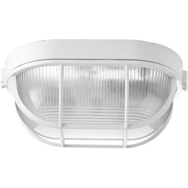White Bulkhead 6-3/8" Flush Mount Light - Image 2