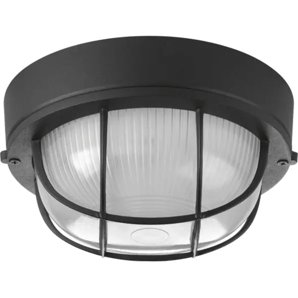 White Bulkhead 7-7/8" Flush Mount Light - Image 1