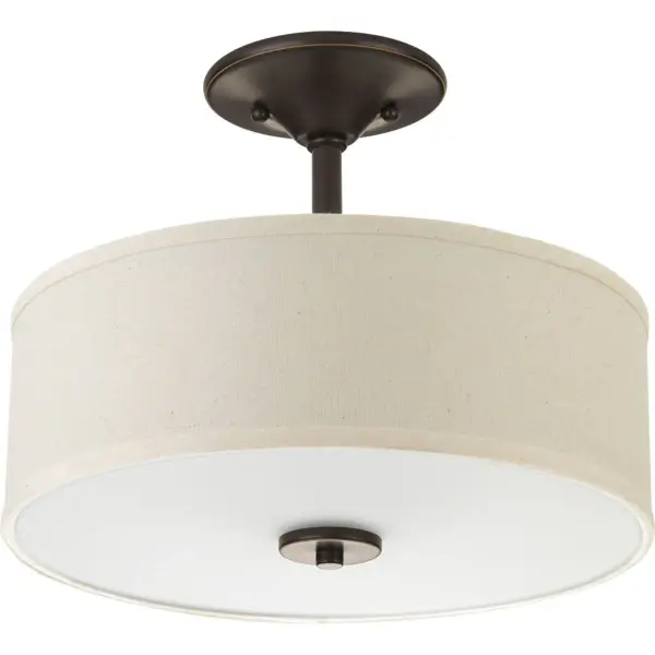 Inspire Collection Two-Light 13" Semi-Flush Ceiling Light - Image 1