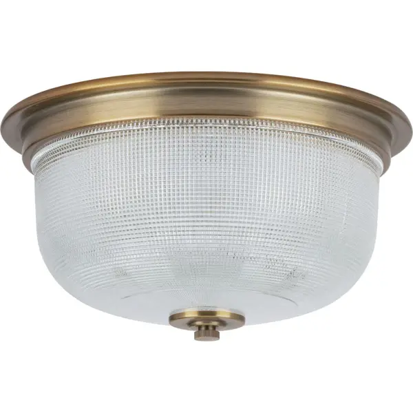 The Archie Collection delivers coastal elegance in a compact 12-3/8" profile. Its polished chrome finish and clean lines make it ideal for bedrooms, hallways, and foyers where ceiling clearance is limited. - alternate view