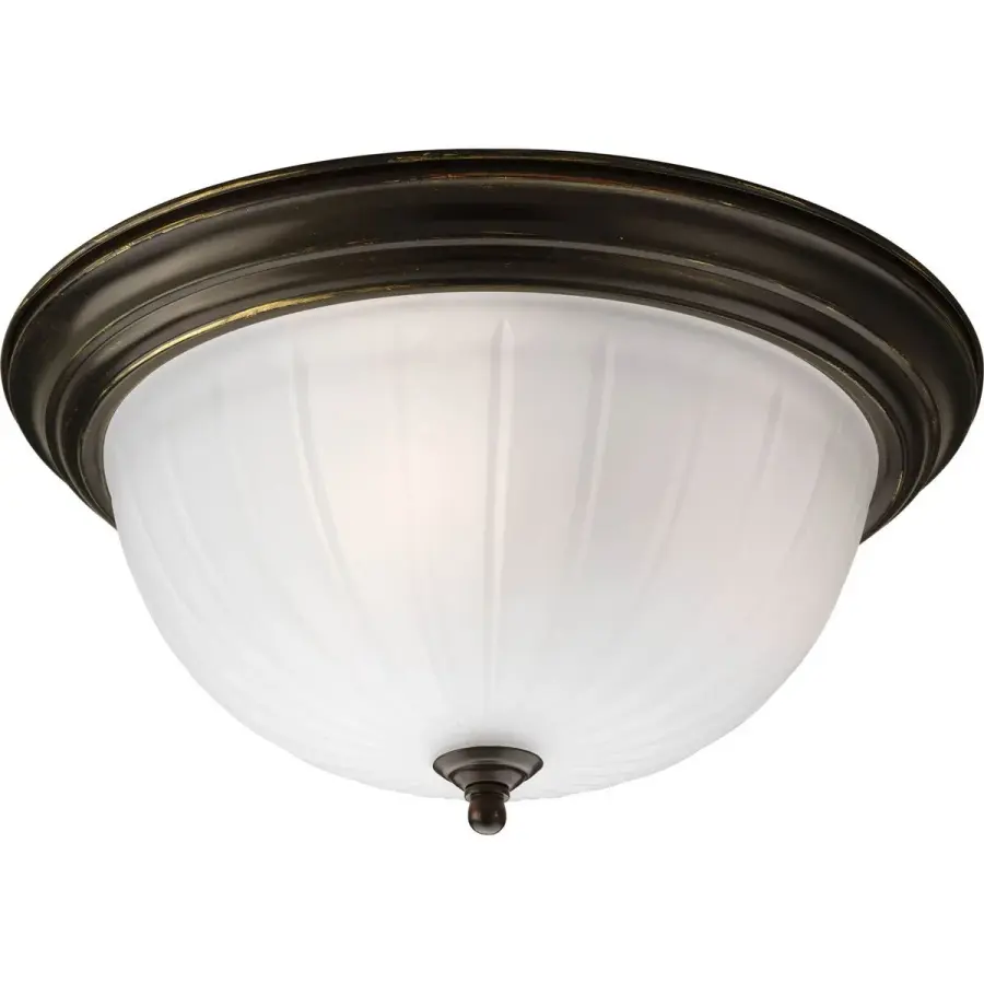 Three-Light Melon 15-1/4" Close-to-Ceiling - Image 3